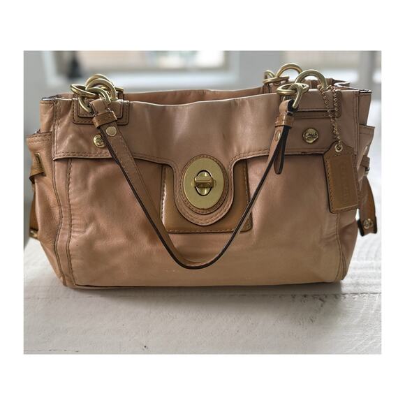 Coach Peyton Leather Satchel - Picture 1 of 12